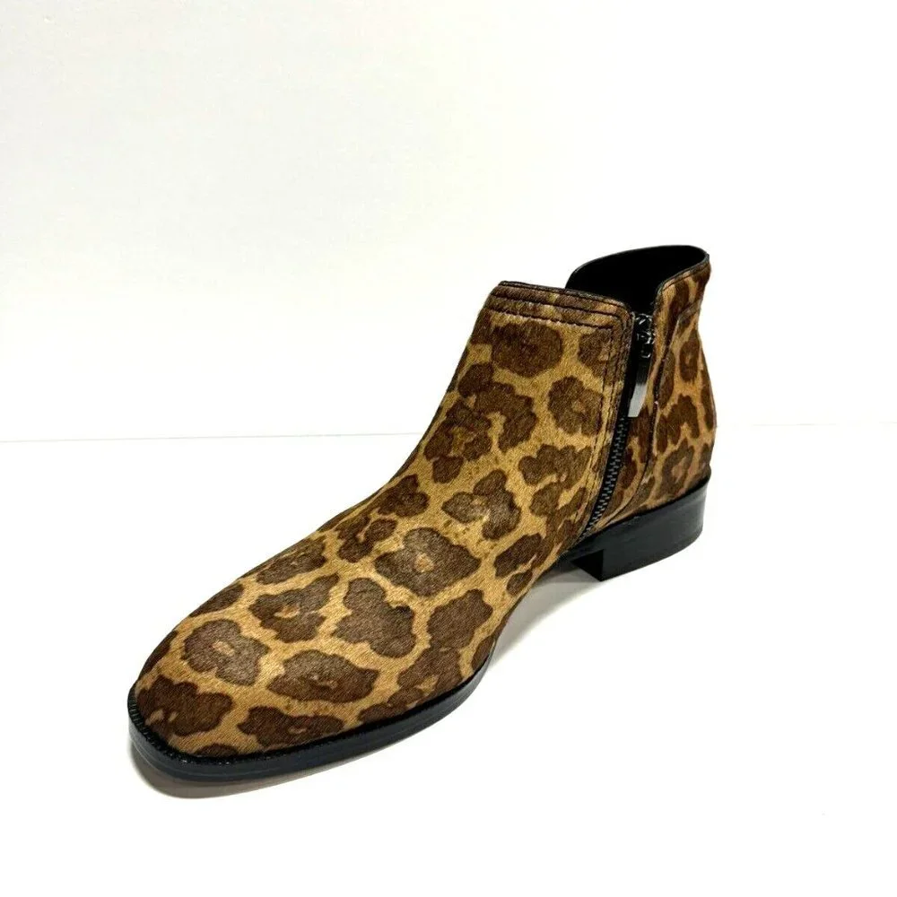 Naturalizer Womens Capree Boot Brown Cheetah Size 9WIDE
